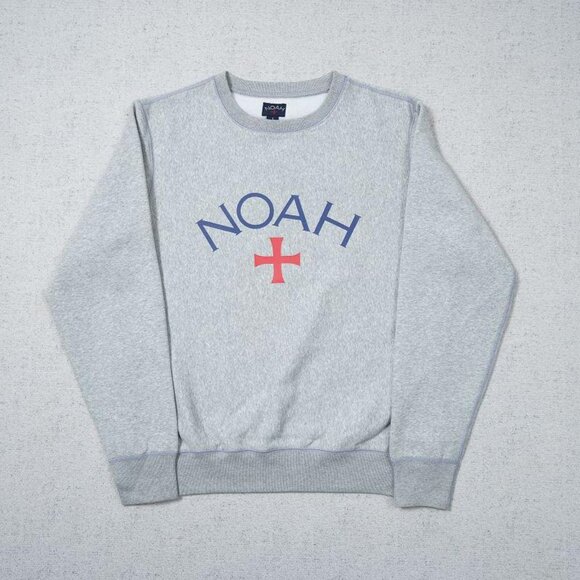 Noah Logo With Red Cross Designcasual Grey Sweatshirt - Picture 1 of 6